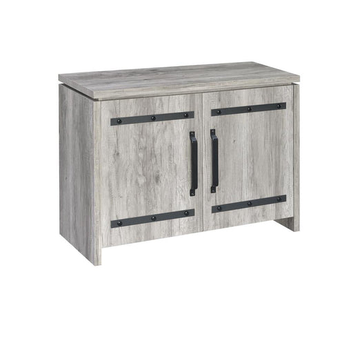 Enoch Gray Driftwood 2-Door Accent Cabinet - 950785 - Vega Furniture