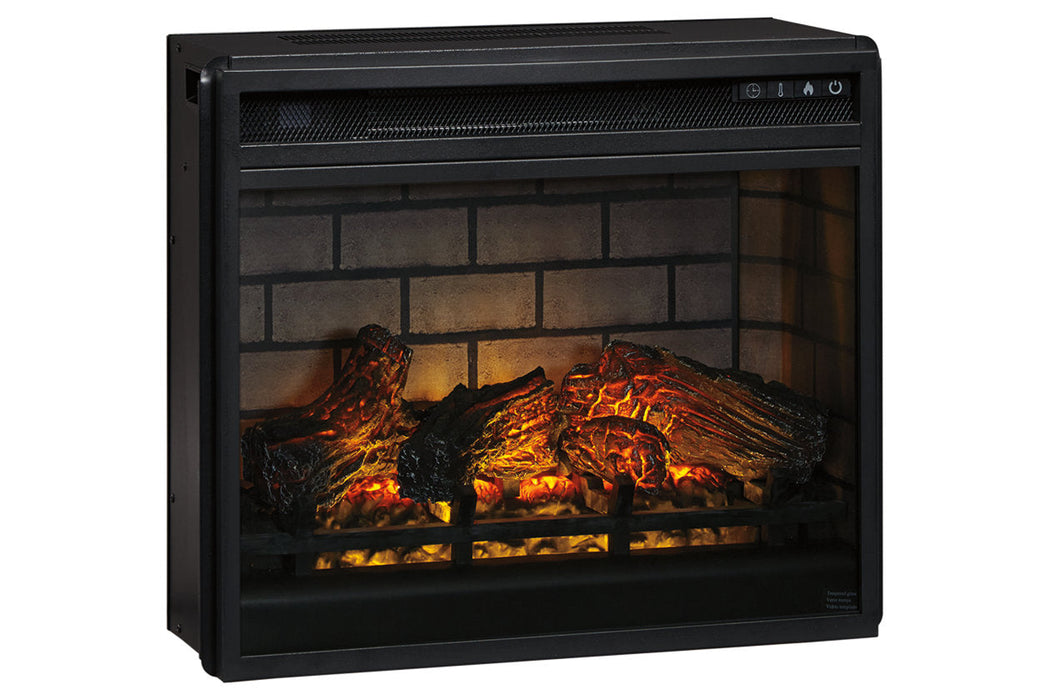 Entertainment Accessories Black Electric Infrared Fireplace Insert - W100-101 - Vega Furniture