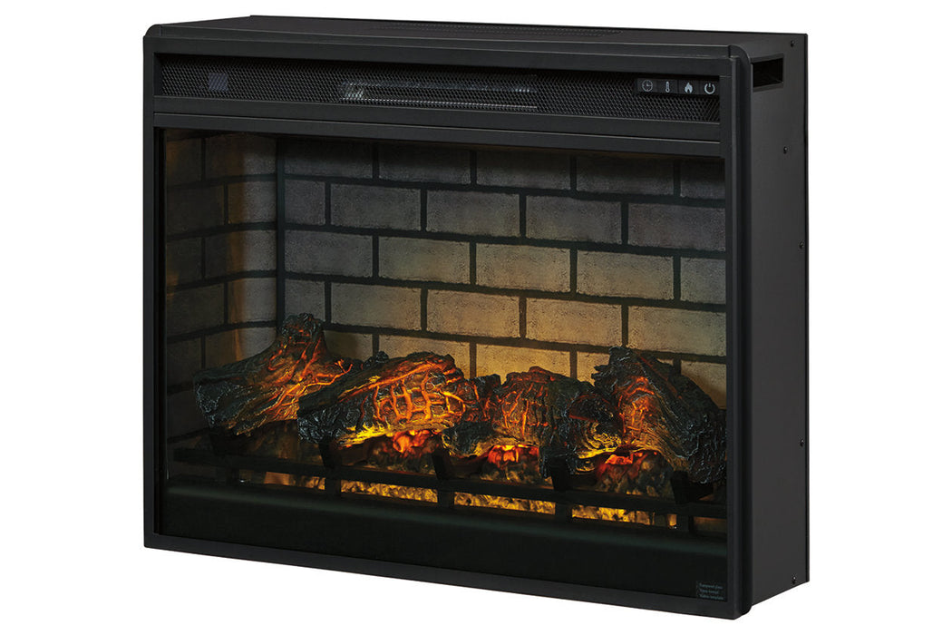 Entertainment Accessories Black Electric Infrared Fireplace Insert - W100-121 - Vega Furniture