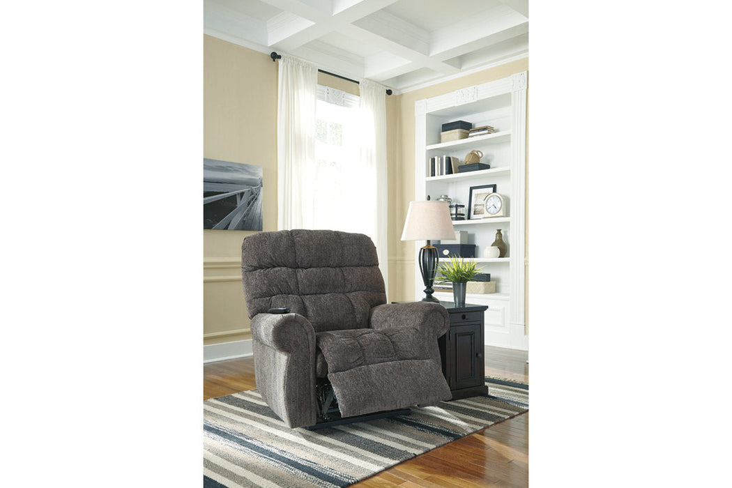 Ernestine Slate Power Lift Recliner - 9760112 - Vega Furniture