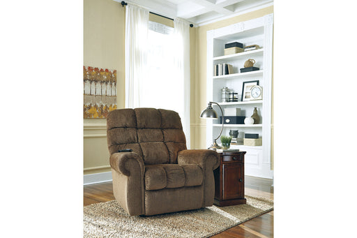 Ernestine Truffle Power Lift Recliner - 9760212 - Vega Furniture