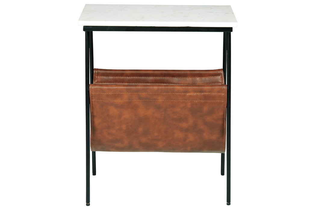 Etanbury Brown/Black/White Accent Table - A4000254 - Vega Furniture