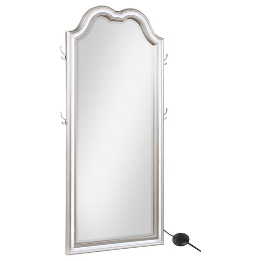 Evangeline Full Length LED Floor Mirror Silver Oak - 223400 - Vega Furniture