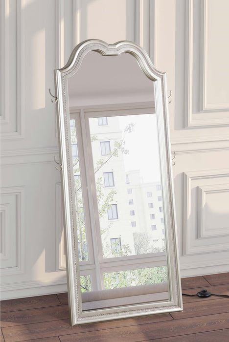 Evangeline Full Length LED Floor Mirror Silver Oak - 223400 - Vega Furniture