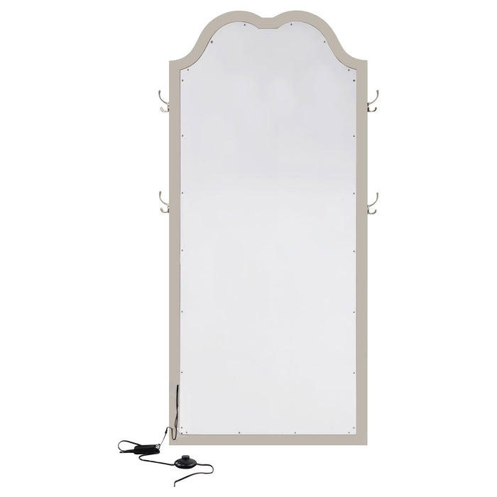 Evangeline Full Length LED Floor Mirror Silver Oak - 223400 - Vega Furniture