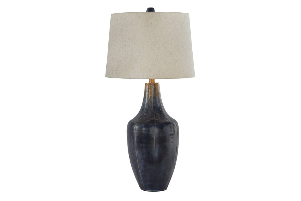 Evania Indigo Table Lamp - L207344 - Vega Furniture