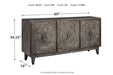 Fair Ridge Dark Brown Accent Cabinet - A4000028 - Vega Furniture