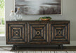 Fair Ridge Distressed Black Accent Cabinet - A4000573 - Vega Furniture