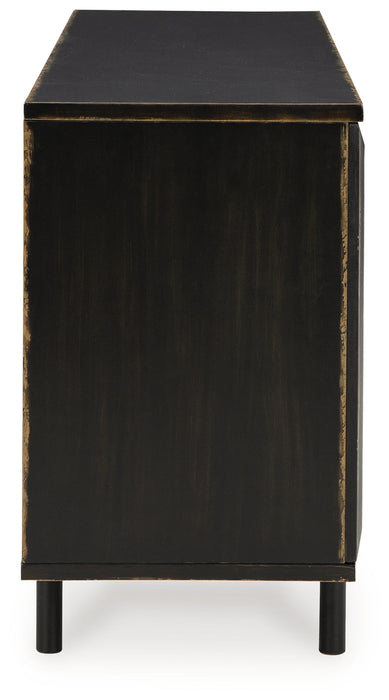 Fair Ridge Distressed Black Accent Cabinet - A4000573 - Vega Furniture