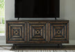 Fair Ridge Distressed Black Accent Cabinet - A4000573 - Vega Furniture