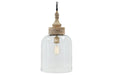 Faiz Transparent Pendant Light - L000148 - Vega Furniture