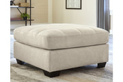 Falkirk Parchment Oversized Accent Ottoman - 8080608 - Vega Furniture