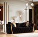 Fanci Black Velvet Living Room Set - FANCIBLACK-SL - Vega Furniture