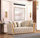 Fanci Ivory Velvet Living Room Set - FANCIIVORY-SL - Vega Furniture