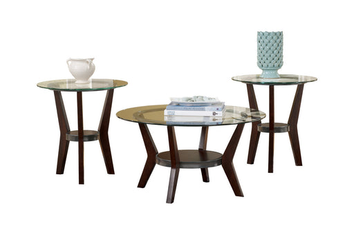 Fantell Dark Brown Table, Set of 3 - T210-13 - Vega Furniture