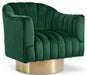 Farrah Green Velvet Chair - 520Green - Vega Furniture