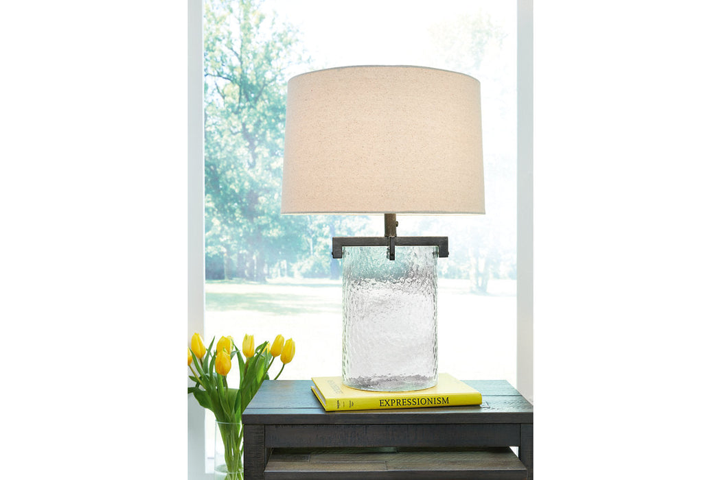 Fentonley Clear/Antique Black Table Lamp - L430724 - Vega Furniture