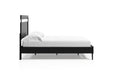 Finch Black/Brown Queen Panel Platform Bed - SET | EB3392-113 | EB3392-157 - Vega Furniture