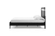 Finch Black/Brown Queen Panel Platform Bed - SET | EB3392-113 | EB3392-157 - Vega Furniture