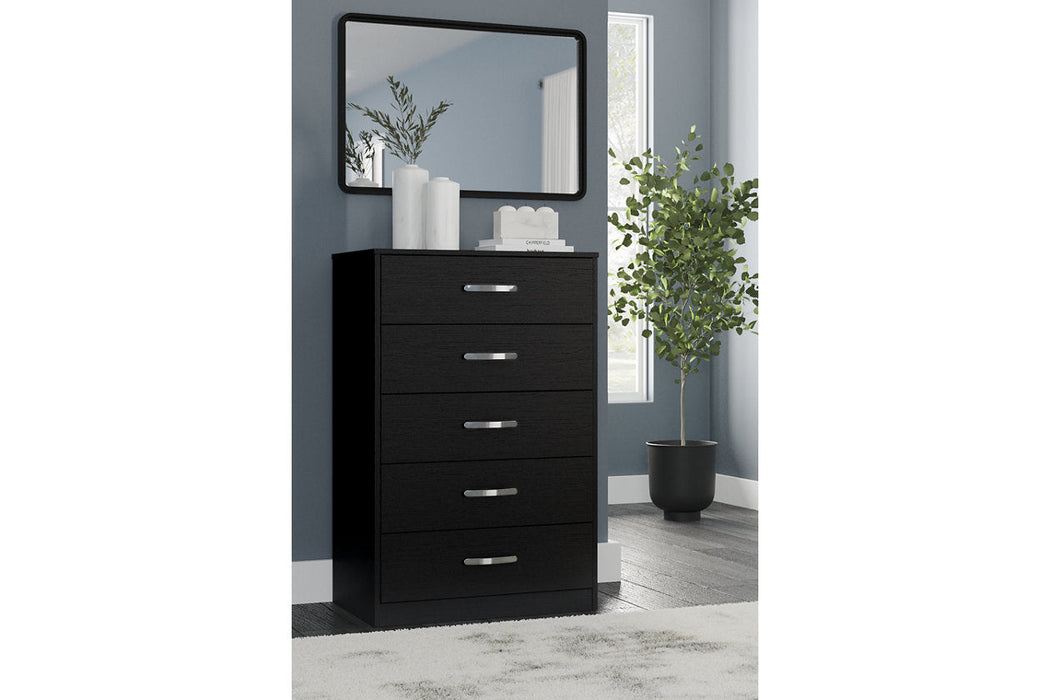 Finch Black Chest of Drawers - EB3392-245 - Vega Furniture