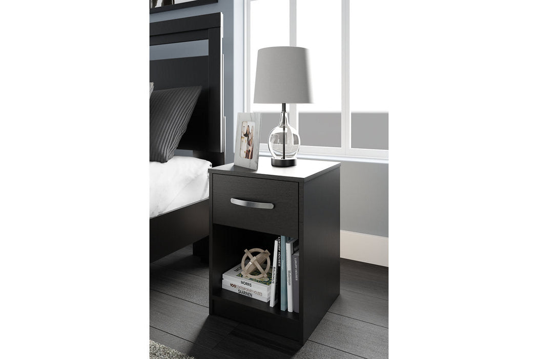 Finch Black Nightstand - EB3392-291 - Vega Furniture