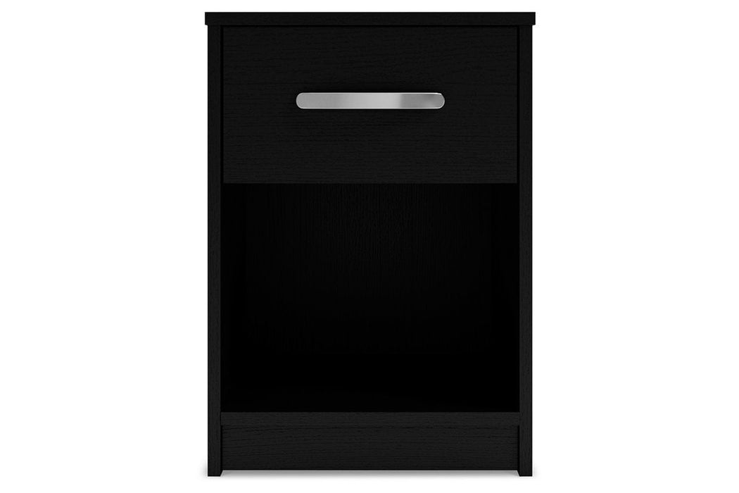 Finch Black Nightstand - EB3392-291 - Vega Furniture