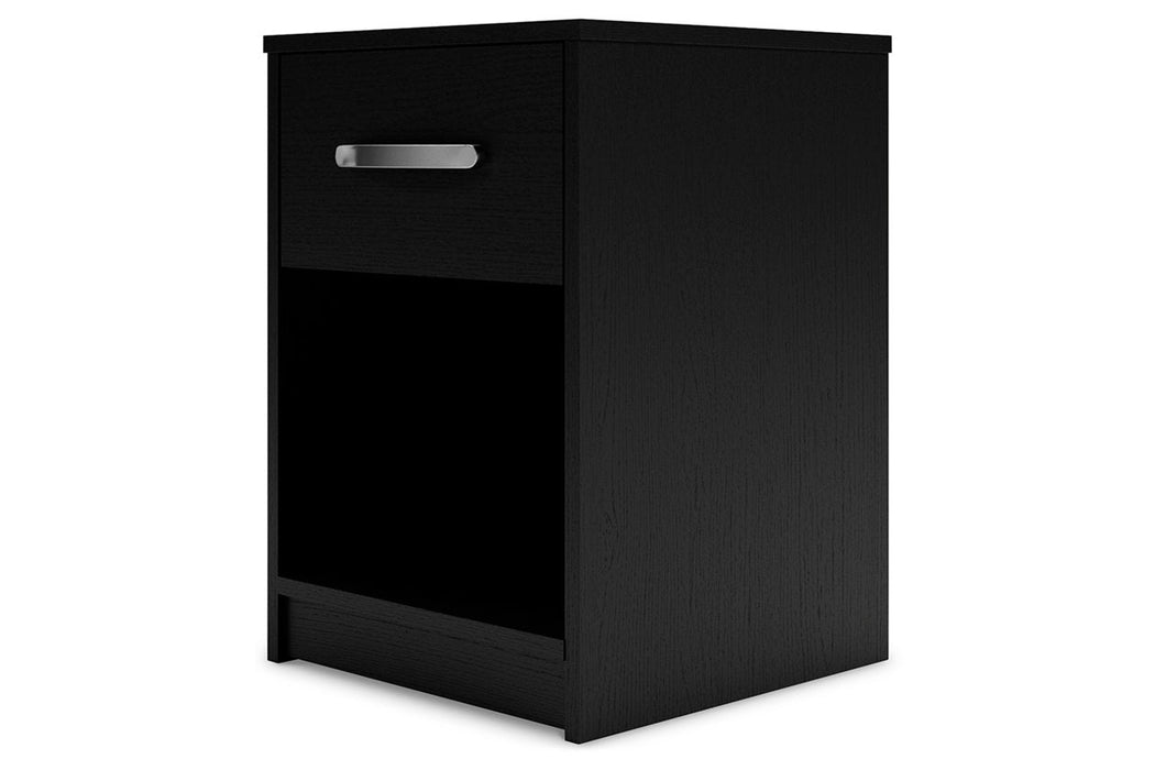 Finch Black Nightstand - EB3392-291 - Vega Furniture