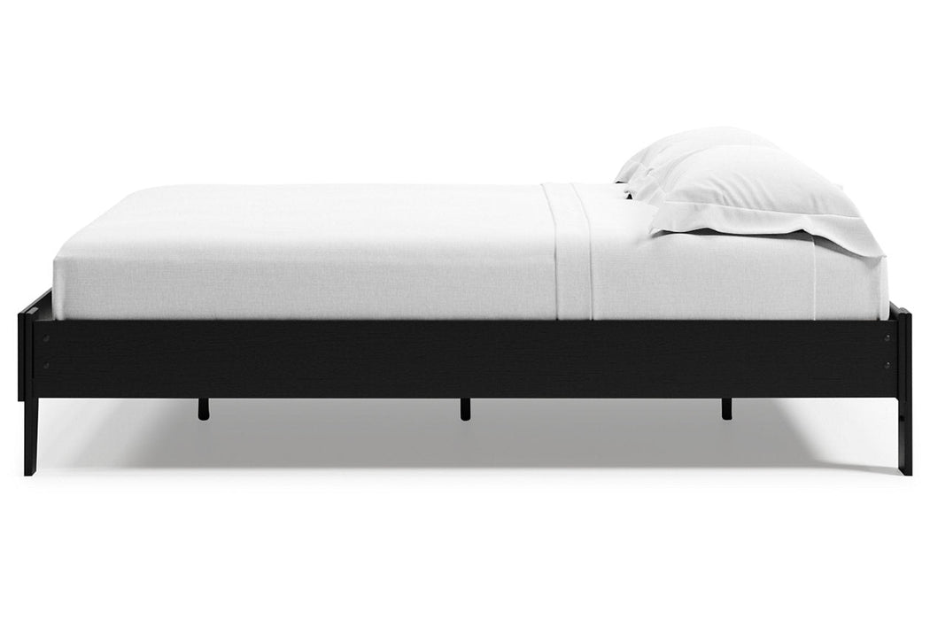 Finch Black Queen Platform Bed - EB3392-113 - Vega Furniture