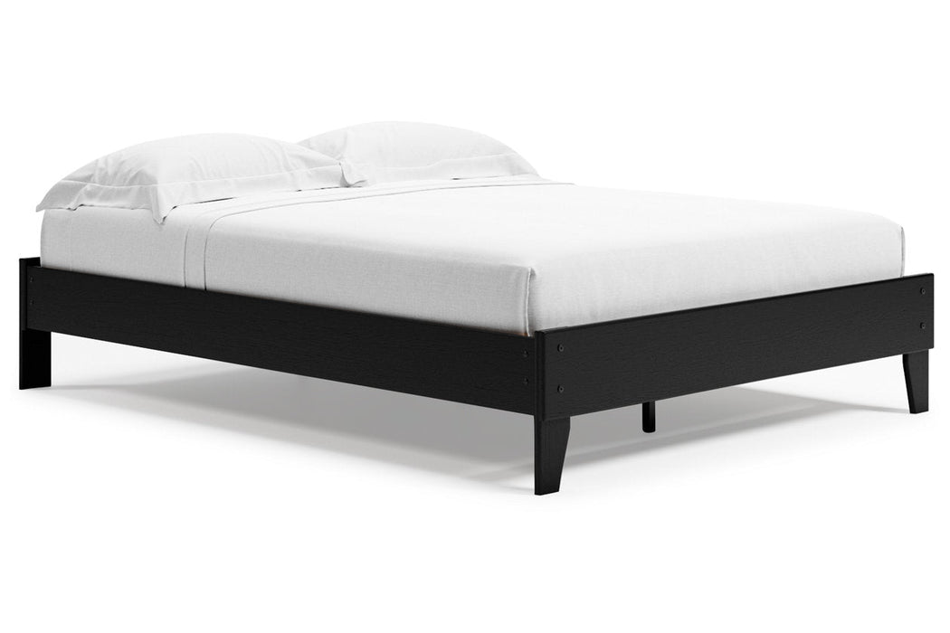 Finch Black Queen Platform Bed - EB3392-113 - Vega Furniture