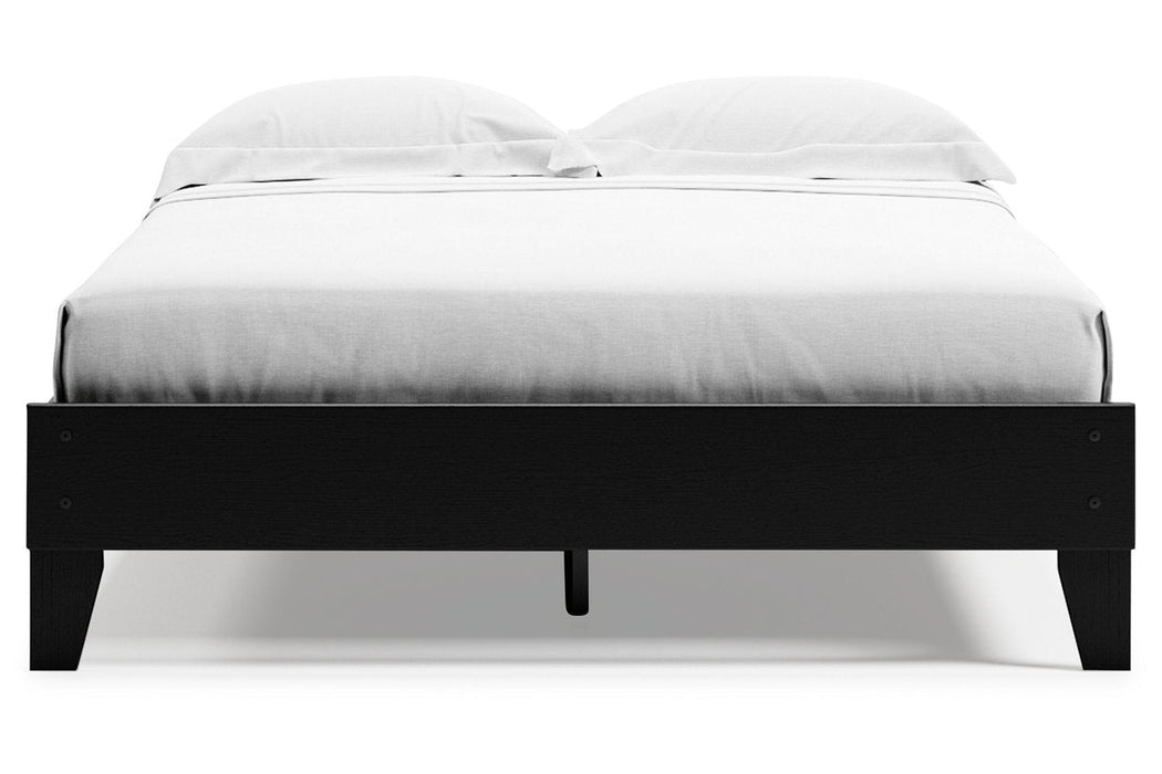 Finch Black Queen Platform Bed - EB3392-113 - Vega Furniture