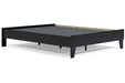 Finch Black Queen Platform Bed - EB3392-113 - Vega Furniture