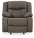 First Base Gunmetal Recliner - 6880425 - Vega Furniture