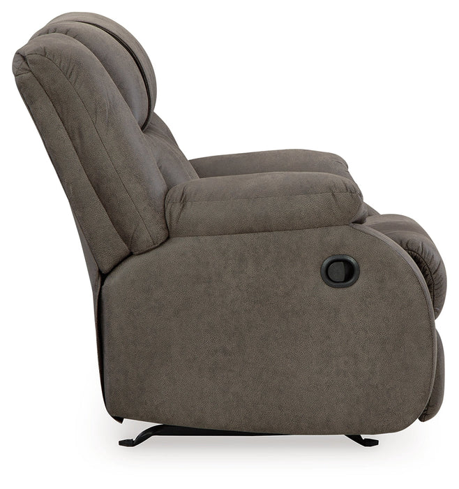 First Base Gunmetal Recliner - 6880425 - Vega Furniture