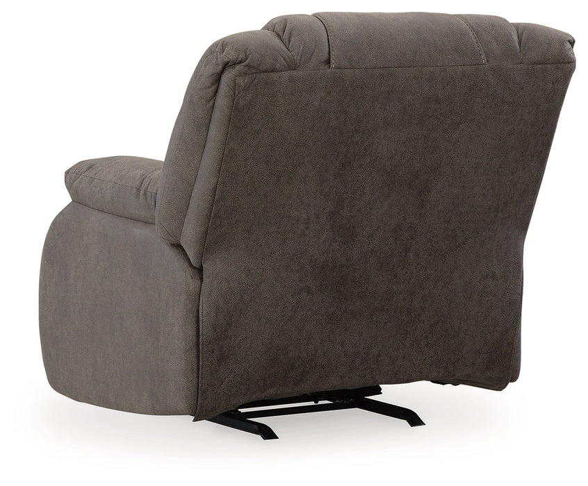 First Base Gunmetal Recliner - 6880425 - Vega Furniture