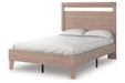 Flannia Gray Full Panel Platform Bed - SET | EB2520-112 | EB2520-156 - Vega Furniture