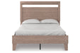 Flannia Gray Full Panel Platform Bed - SET | EB2520-112 | EB2520-156 - Vega Furniture