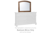 Flynnter Medium Brown Bedroom Mirror (Mirror Only) - B719-36 - Vega Furniture