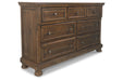 Flynnter Medium Brown Dresser - B719-31 - Vega Furniture