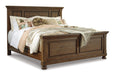 Flynnter Medium Brown King Panel Bed - SET | B719-56 | B719-58 | B719-97 - Vega Furniture