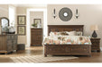 Flynnter Medium Brown Queen Panel Bed with 2 Storage Drawers - SET | B719-57 | B719-74 | B719-98 - Vega Furniture