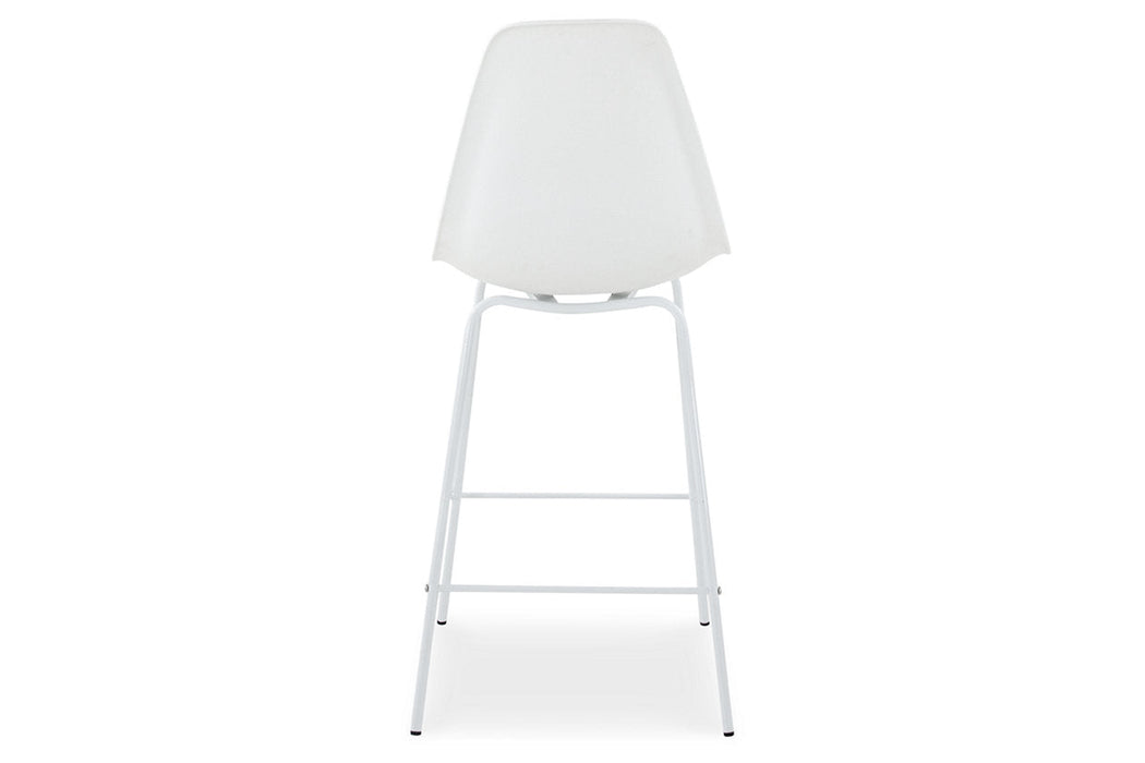 Forestead White Counter Height Barstool, Set of 2 - D130-224 - Vega Furniture