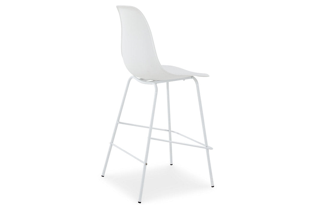 Forestead White Counter Height Barstool, Set of 2 - D130-224 - Vega Furniture