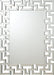 Forman Silver Interlocking Greek Frameless Wall Mirror - 901786 - Vega Furniture