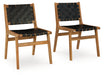 Fortmaine Brown/Black Dining Chair, Set of 2 - D872-01 - Vega Furniture