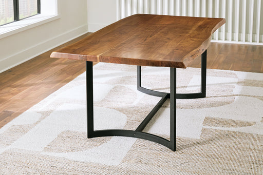 Fortmaine Brown/Black Dining Table - D872-25 - Vega Furniture