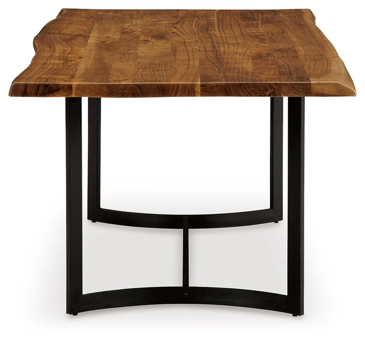 Fortmaine Brown/Black Dining Table - D872-25 - Vega Furniture