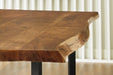 Fortmaine Brown/Black Dining Table - D872-25 - Vega Furniture