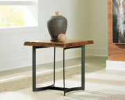 Fortmaine Brown/Black End Table - T872-3 - Vega Furniture