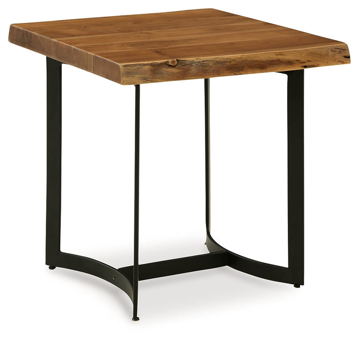 Fortmaine Brown/Black End Table - T872-3 - Vega Furniture