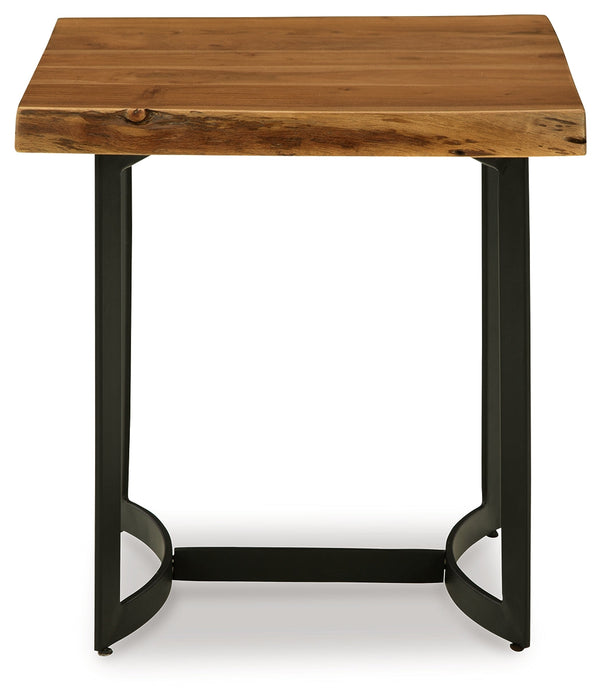 Fortmaine Brown/Black End Table - T872-3 - Vega Furniture